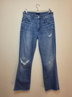 Mother The Insider Crop Frayed Jeans | Gypsy 26 / 2